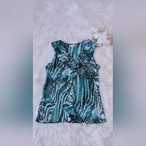 Dress Barn Sleeveless Blouse Size Large